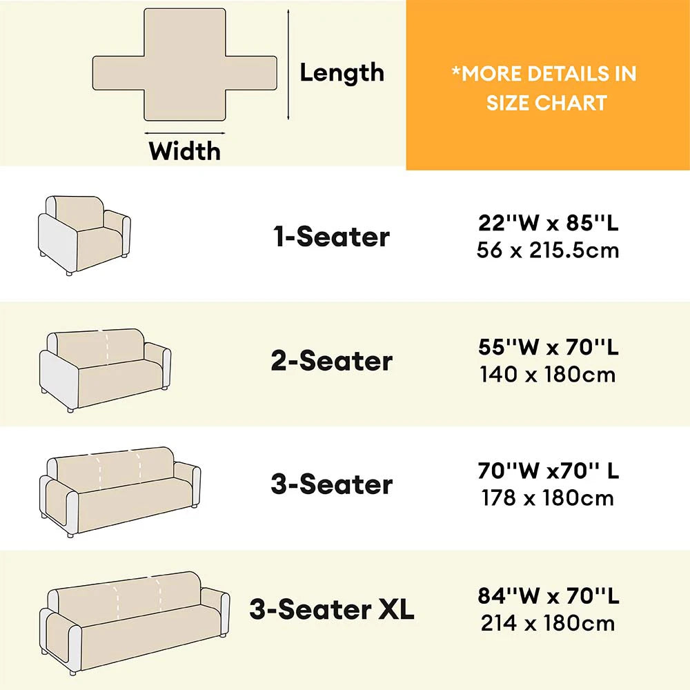 Copertura per divano impermeabile in peluche morbido protettore per mobili - EverDry