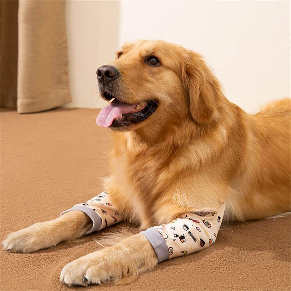 Patterned knee protector, anti-wear, large dog, pet leg cover