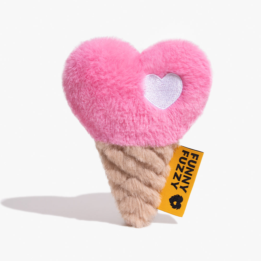 FUNNYFUZZY Giocattolo per cani in peluche con squeak
