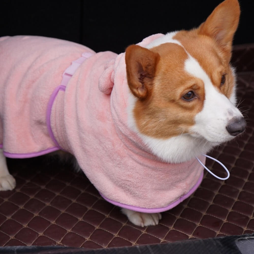 Asciugamano morbido e assorbente per accappatoio per cani zucca