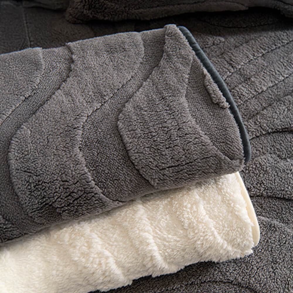 Copertura per divano antiscivolo in jacquard curvato in morbido peluche