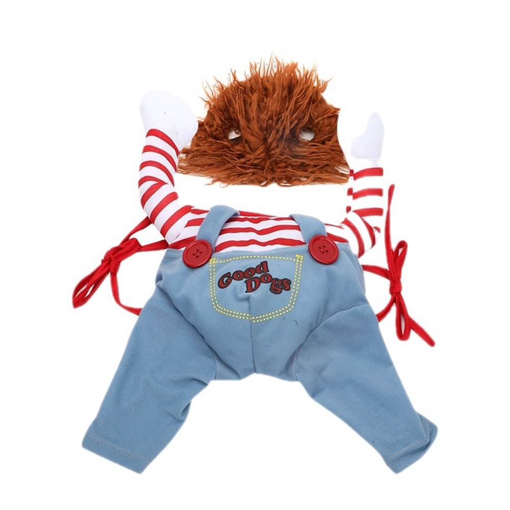 Costume da cane di Halloween Chucky pazzo horror