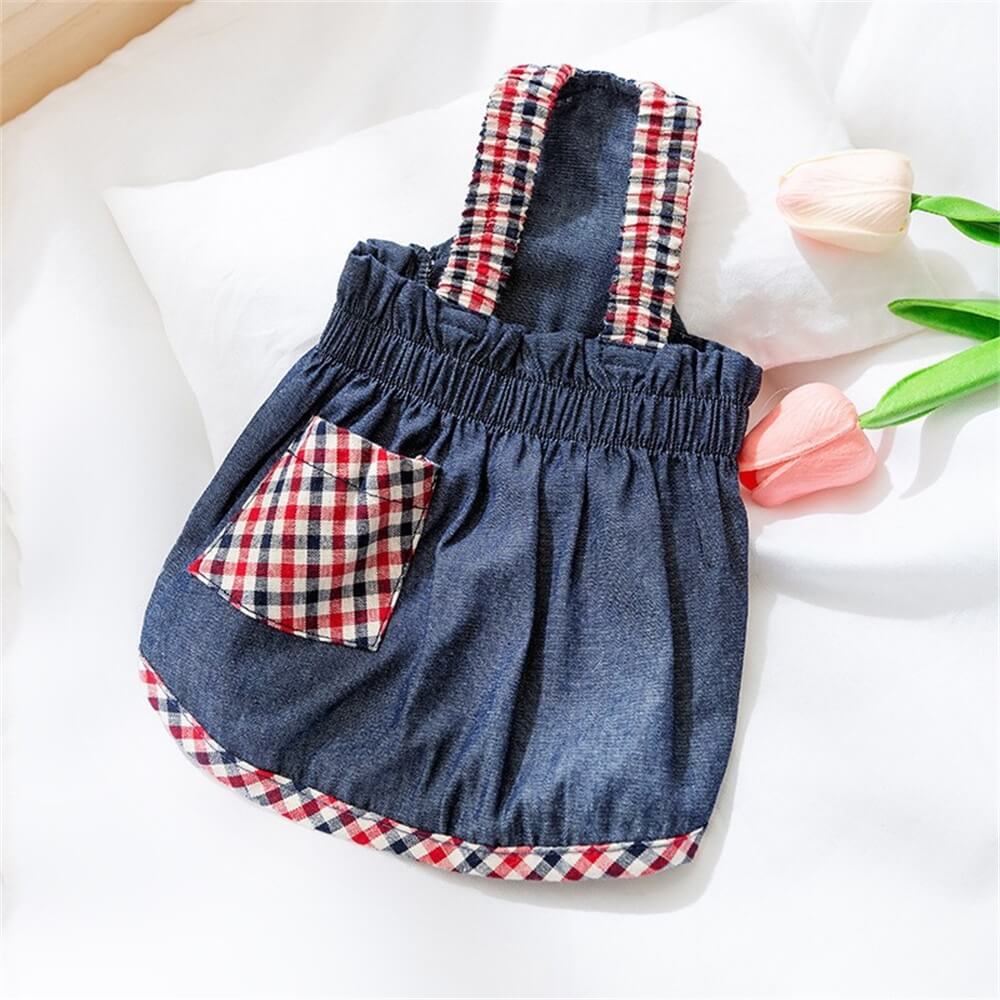Spring Summer Breathable Lace Ribbon Floral Double-layer Princess Skirt for Small Medium Dogs Pet Clothes