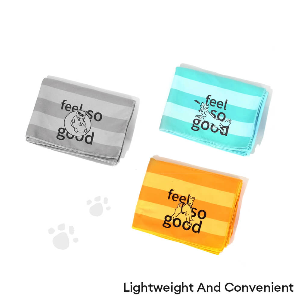 Asciugamano coperta da viaggio per cani ultra assorbente, leggero e ad asciugatura rapida