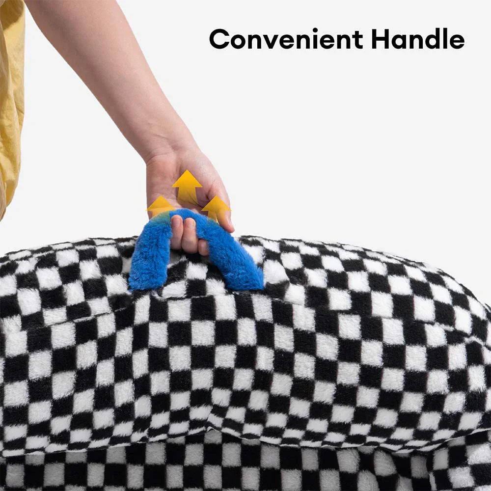 Letto ortopedico per cani lavabile spesso e soffice a scacchi - CheckMate