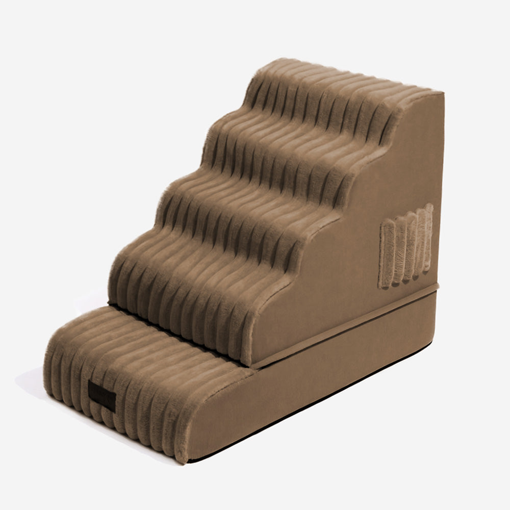 CreamyRamp Scala e Letto per Animali 2-in-1 in Morbido Plush Rimovibile