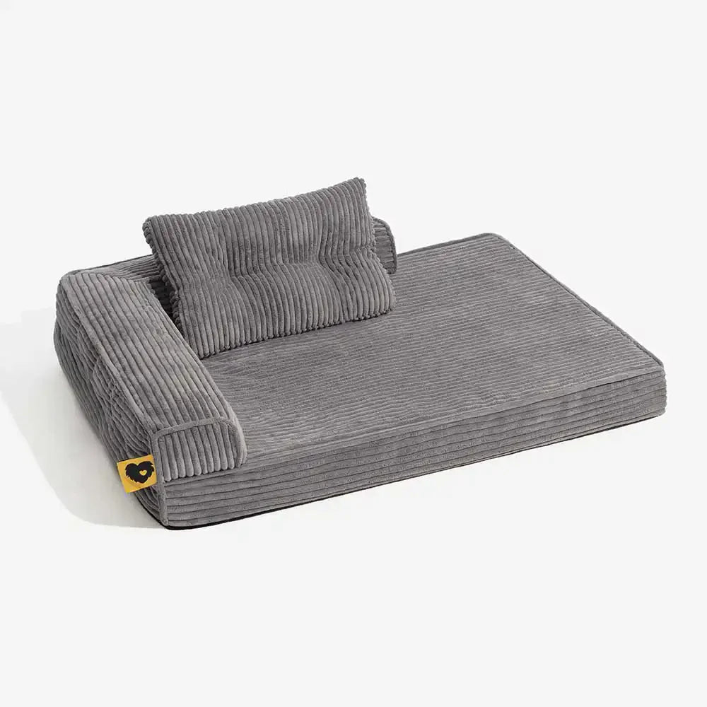 ComfySofa – Letto ortopedico per cani in corduroy anti-graffi, removibile