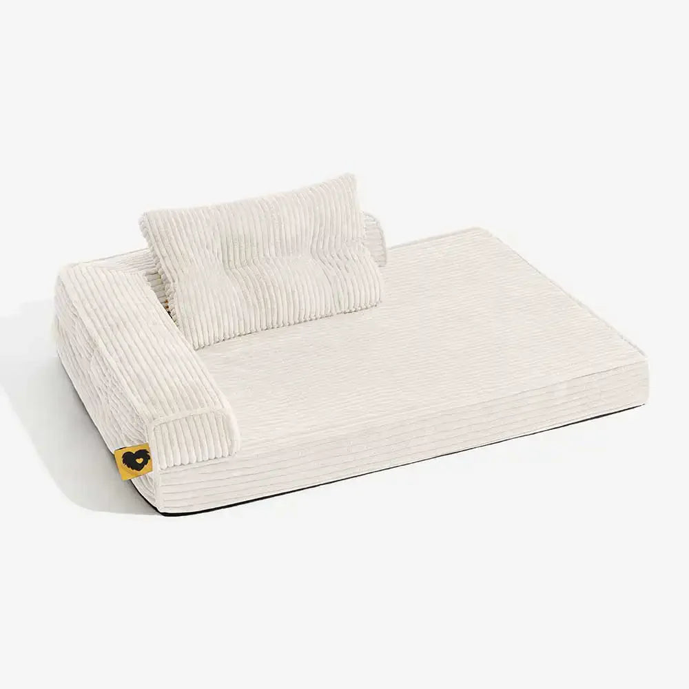 ComfySofa – Letto ortopedico per cani in corduroy anti-graffi, removibile