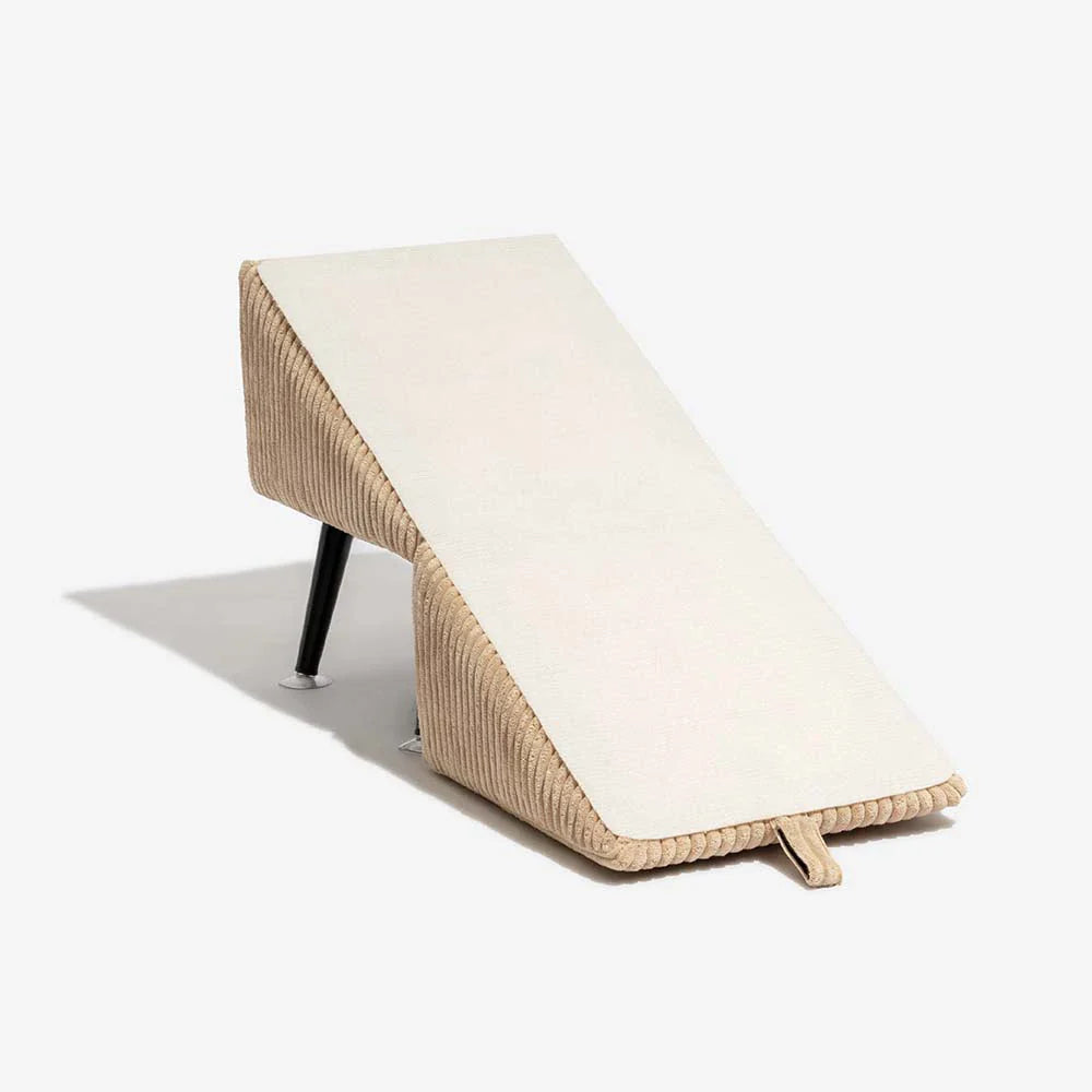 Rampa per animali domestici in velluto a coste rinforzata in lega 3 in 1 e sgabello laterale - StepSure