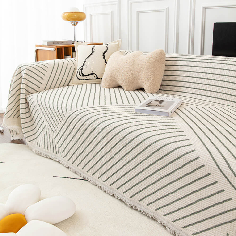 Copertura per divano a motivi geometrici multicolore - Design moderno per una casa elegante