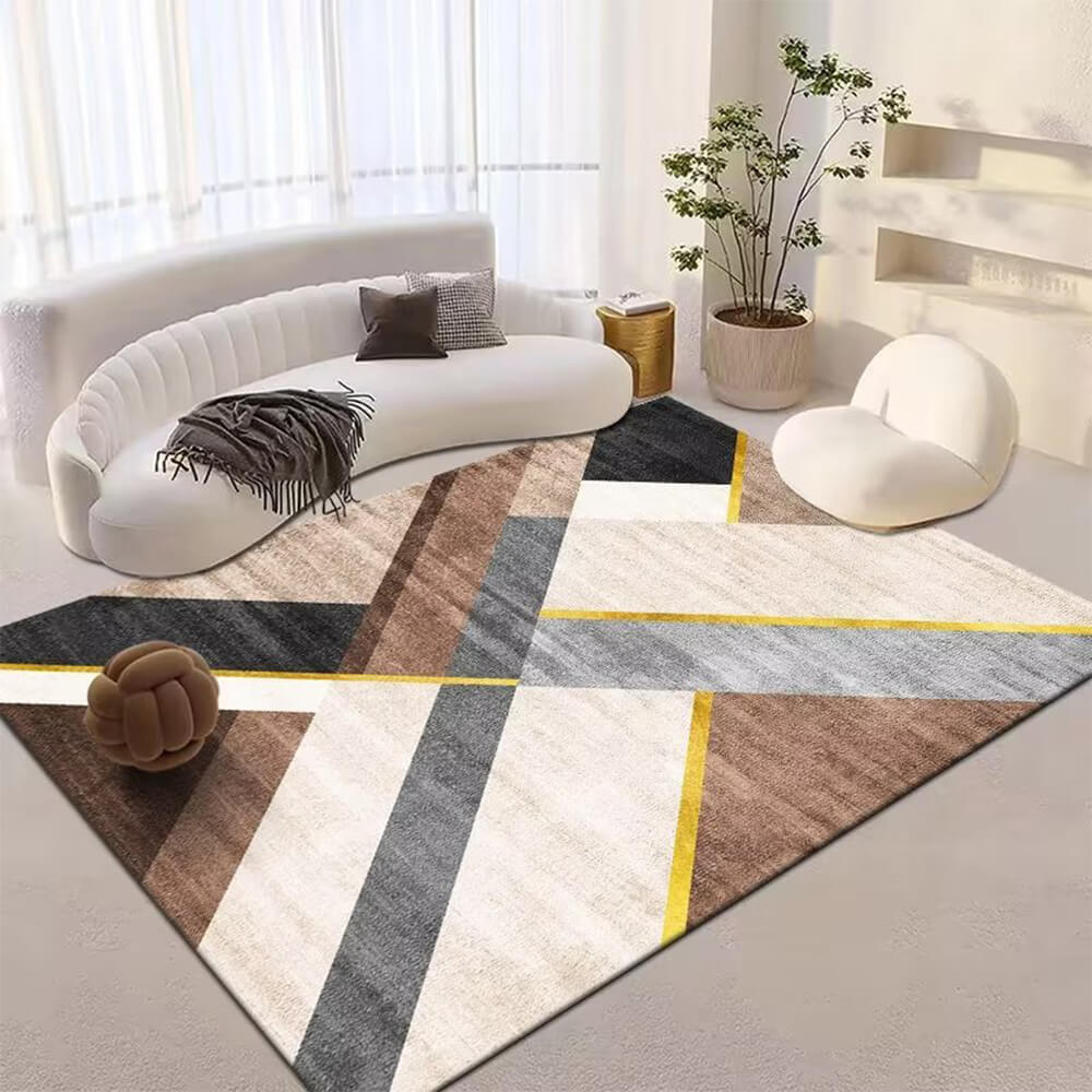 Chic Minimalist Living Room Pet Rug with Unique Design