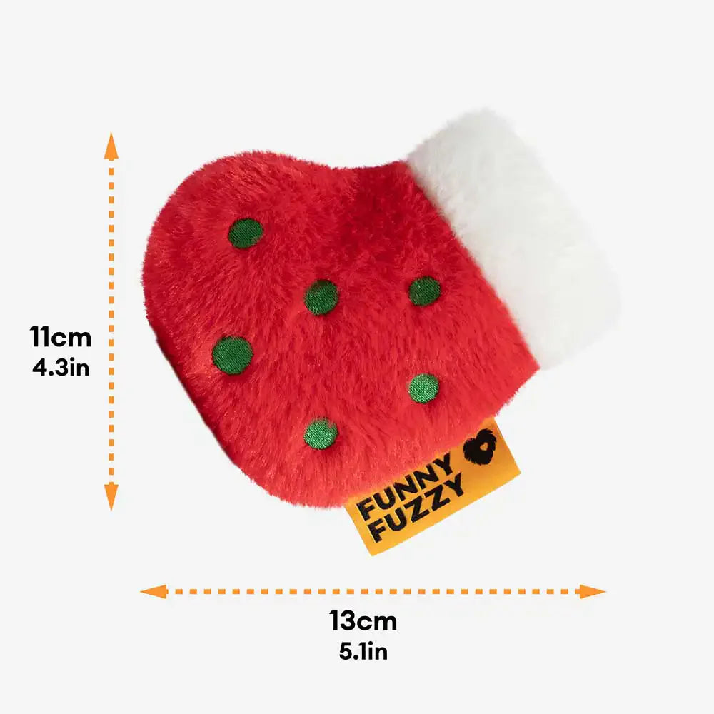 Giochi Natalizi Squeaky in Peluche FUNNYFUZZY per Cani - Gioia nella Calza