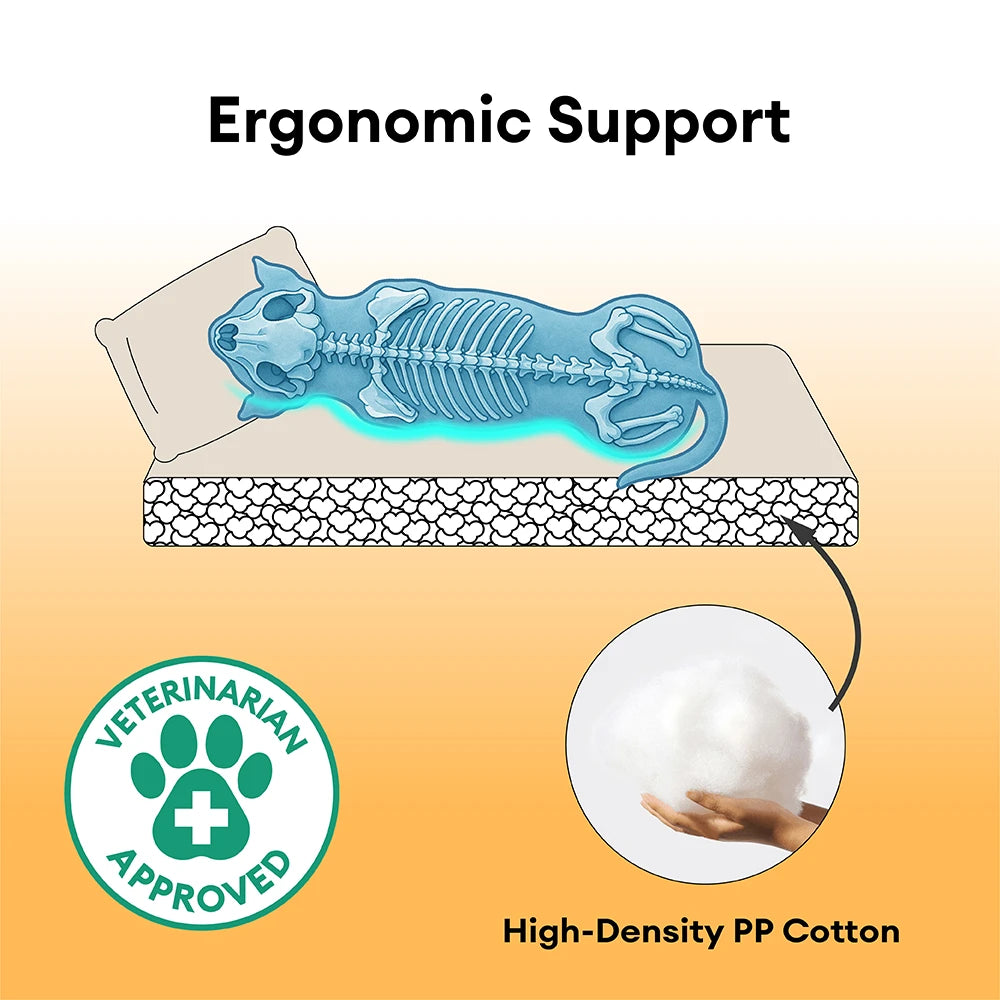 Letto ortopedico per cani ispirato ai biscotti in peluche confortevole con cuscino – SweetNap