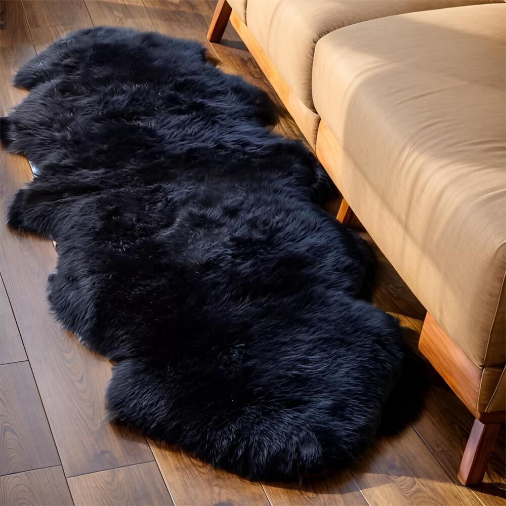 Tappeto in cashmere irregolare morbido e lungo in peluche - Comfort accogliente per la tua casa