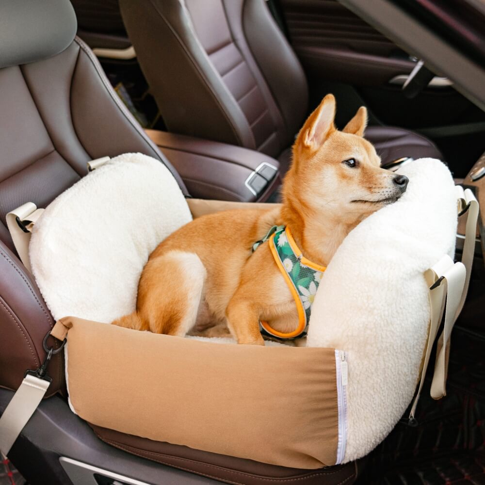 Protezione per cuccioli di sicurezza da viaggio Lettino per seggiolino auto per cani di grandi dimensioni