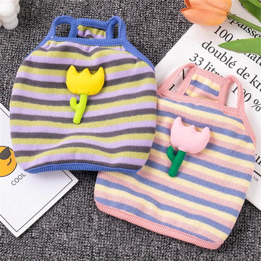 Spring Summer Cute Cartoon Funny Big Goose Pocket Harness Vest for Small Dogs Cats Pet Clothes