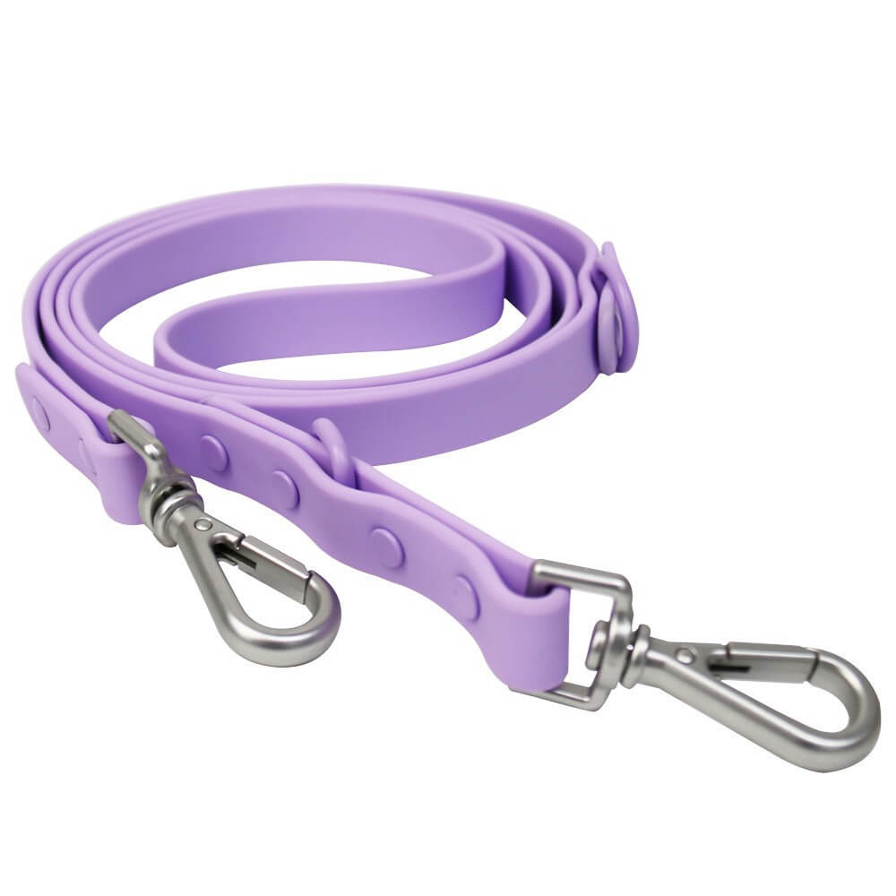 Cuerda de tracción para perros impermeable de PVC | Dispensador y collar de arnés de color Macron duraderos