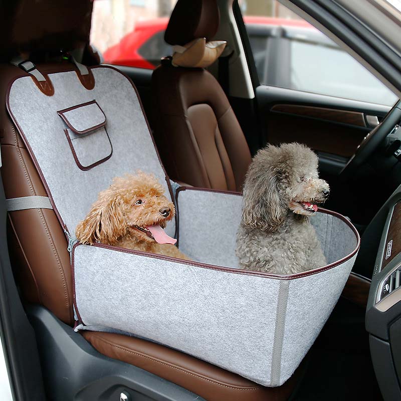 Lit de couverture de siège de voiture de chien de tissu de feutre de nature