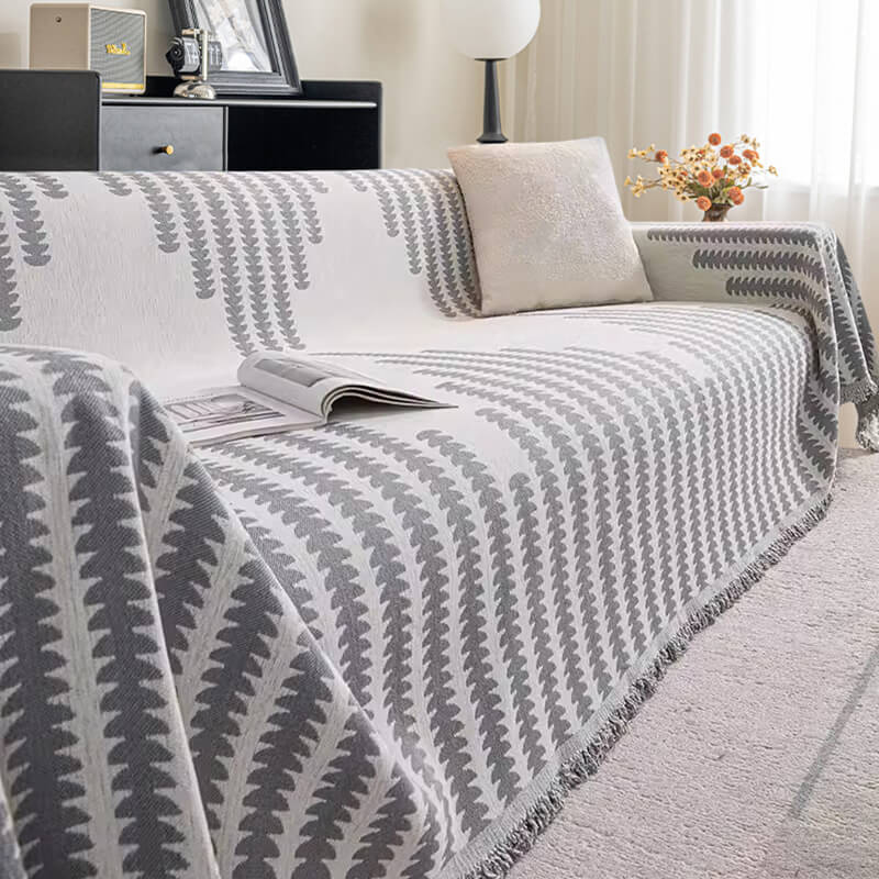 Copertura per divano in tessuto chenille per tutte le stagioni, double-face e anti-graffio per decorazione domestica