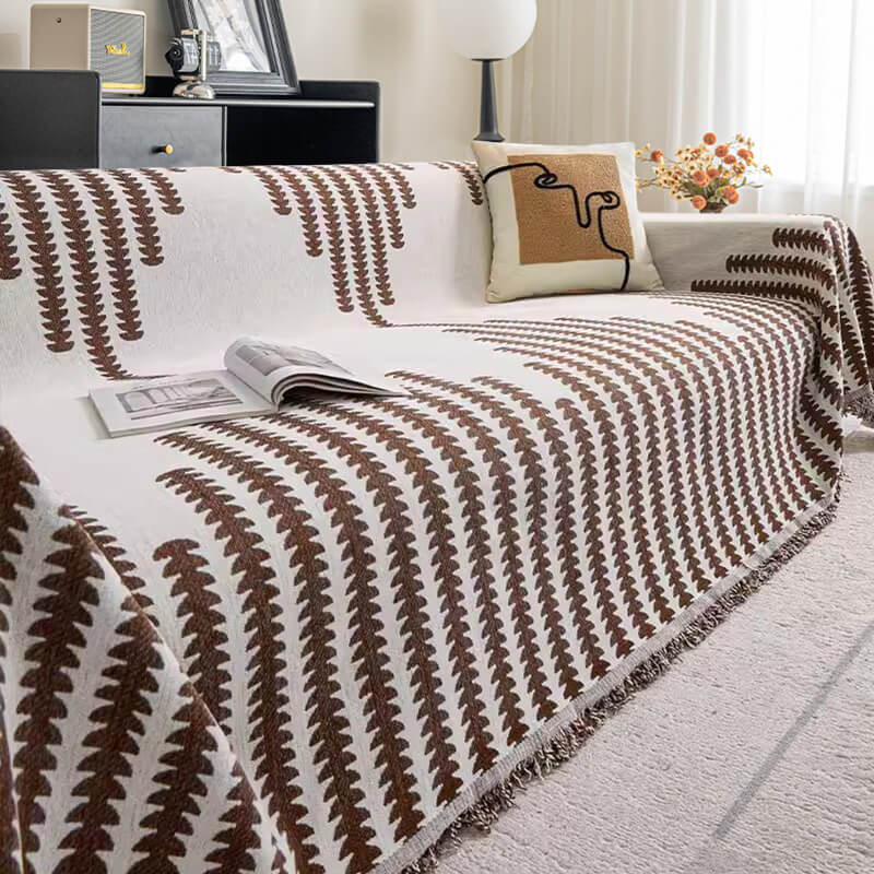 Copertura per divano in tessuto chenille per tutte le stagioni, double-face e anti-graffio per decorazione domestica