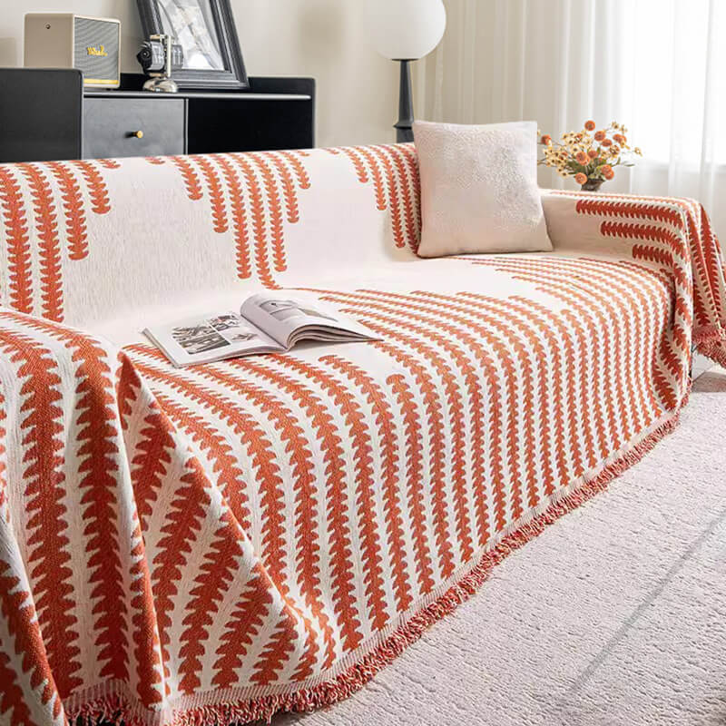 Copertura per divano in tessuto chenille per tutte le stagioni, double-face e anti-graffio per decorazione domestica