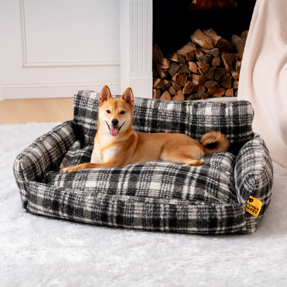 Divano letto per cani e gatti in peluche cozy per vacanze pigre