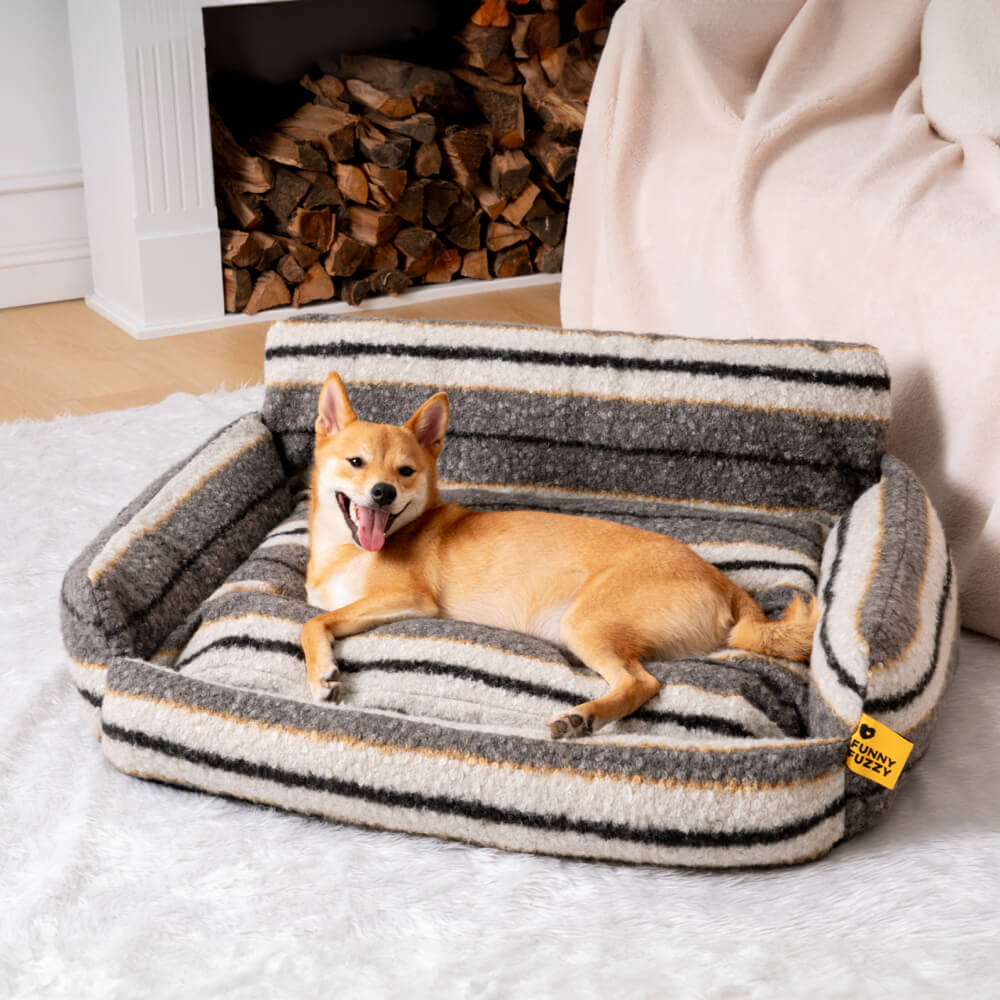 Divano letto per cani e gatti in peluche cozy per vacanze pigre