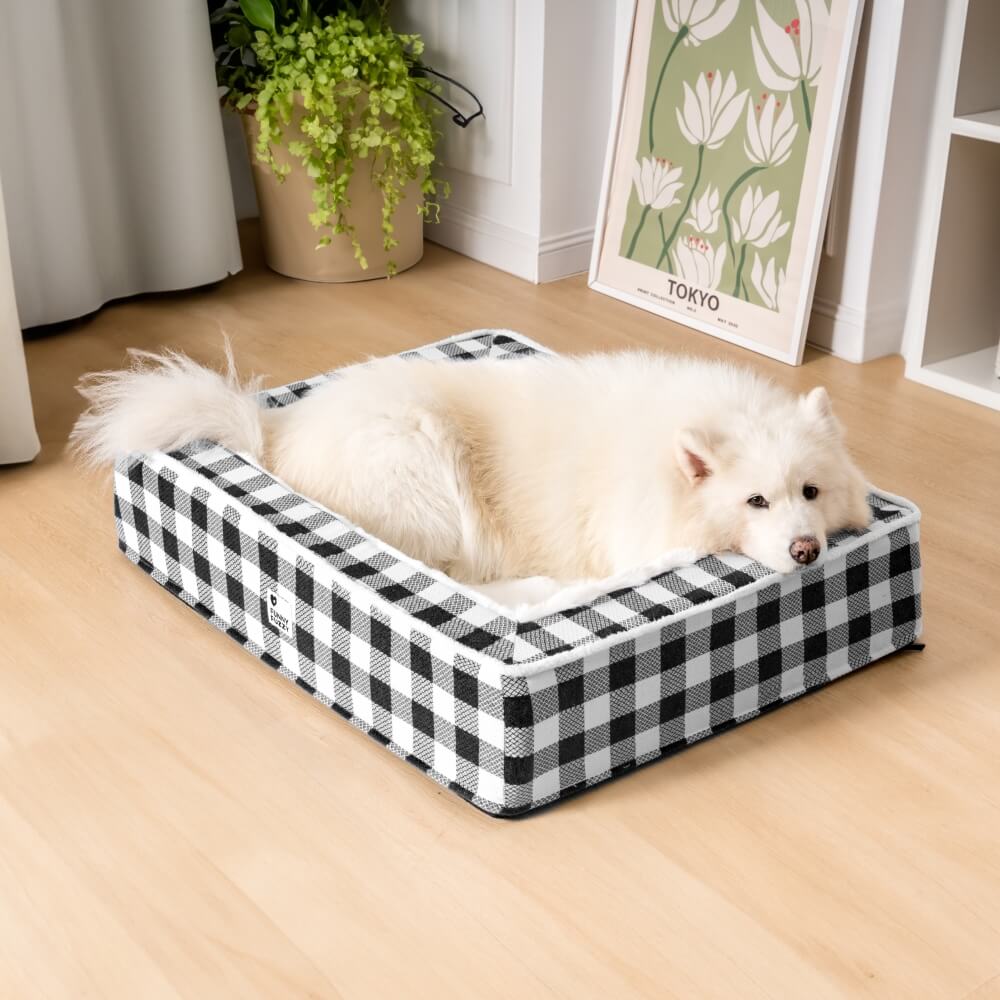 Letto Calmo Antianxiety Per Cani In Tartan Classico Festivo