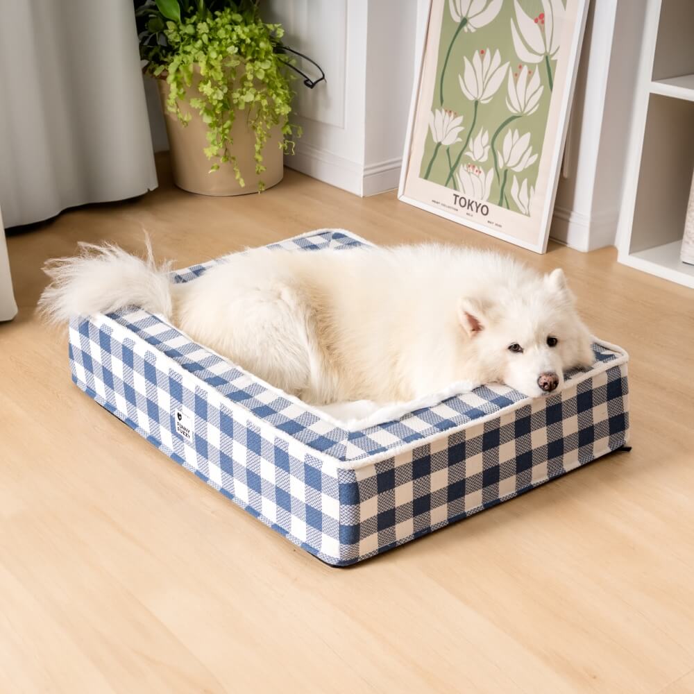 Letto Calmo Antianxiety Per Cani In Tartan Classico Festivo