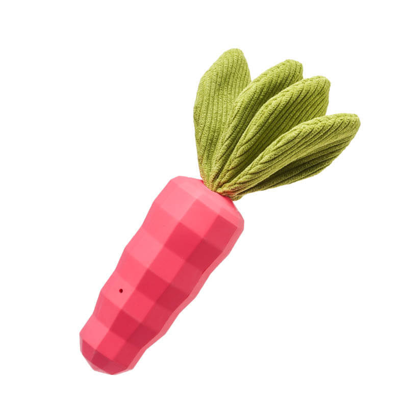 Giocattolo Squeaky Carota Resistente per Cani da Masticare