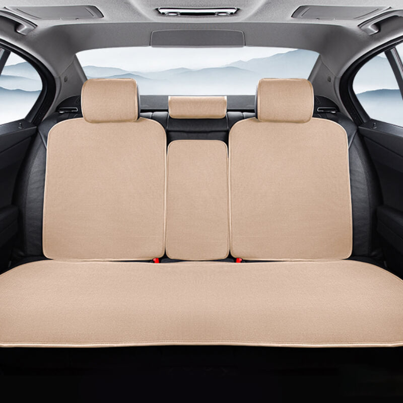 Copertura del sedile anteriore dell'auto in chenille, anti-graffio, traspirante, set completo di protezione