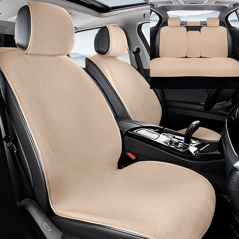 Copertura del sedile anteriore dell'auto in chenille, anti-graffio, traspirante, set completo di protezione