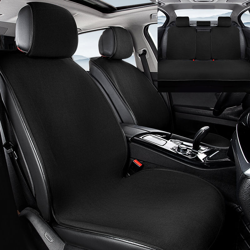 Copertura del sedile anteriore dell'auto in chenille, anti-graffio, traspirante, set completo di protezione