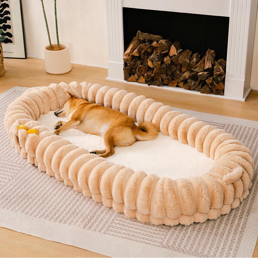 Cuscino per cani umano a ciambella super grande e morbido - Culla Coccola