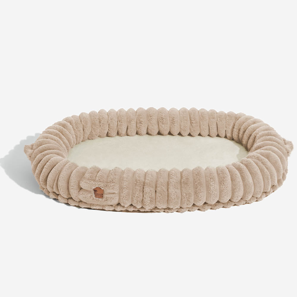 Letto ovale super grande di lusso per un sonno più profondo - letto per cani umani.