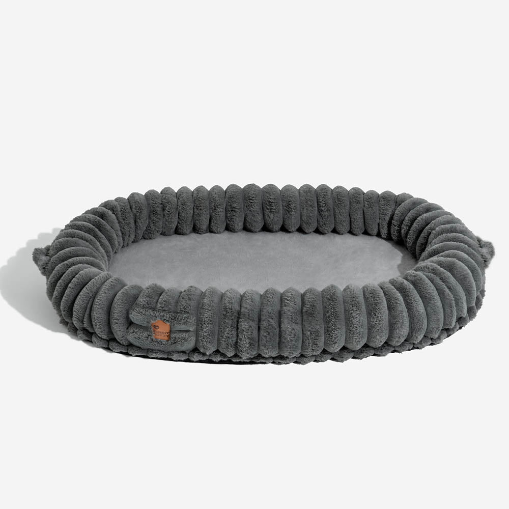 Letto ovale super grande di lusso per un sonno più profondo - letto per cani umani.