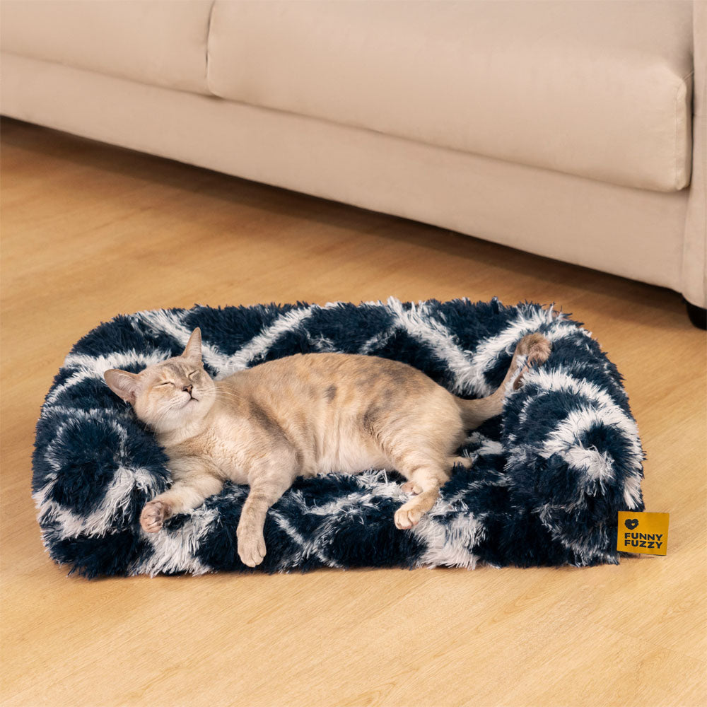 Divano letto per gatti ortopedico a cuscino a quadri classico - Comfort accogliente