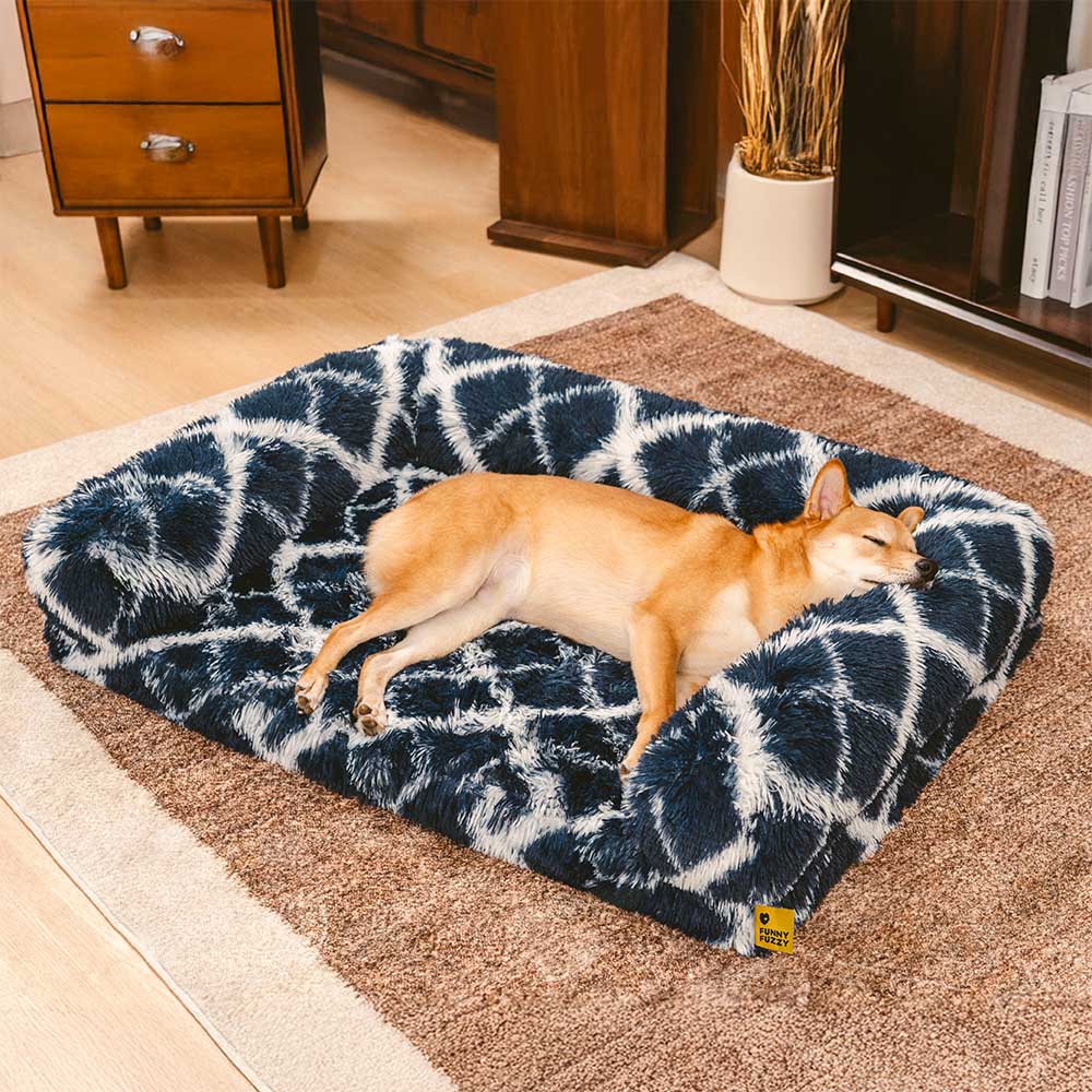 Divano letto classico per cani con sostegno ortopedico scozzese: comfort accogliente