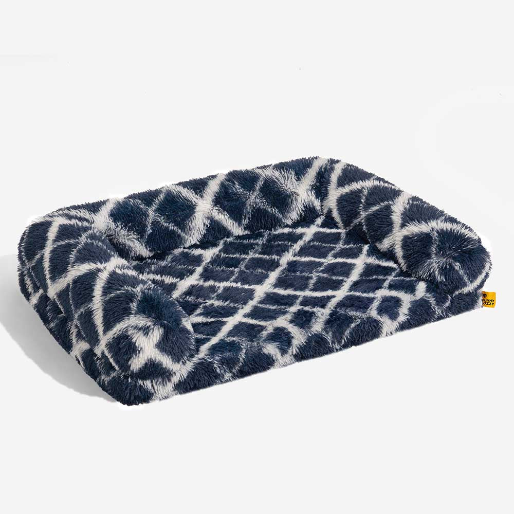 Classic Plaid Orthopedic Bolster Dog Sofa Bed - Cozy Comfort