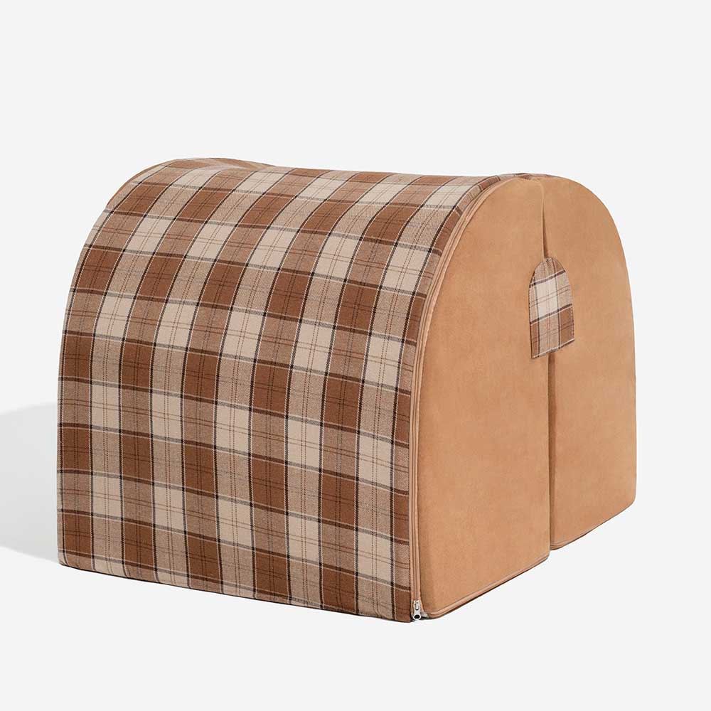 Letto ortopedico per gatti con plaid classico - Cabin Retreat
