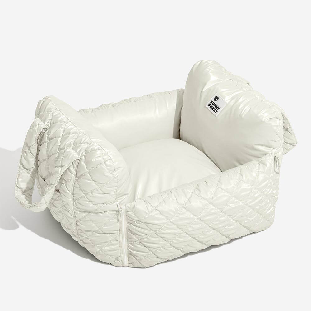 Cloud Luxury Quilted Dog Car Seat Booster Bed