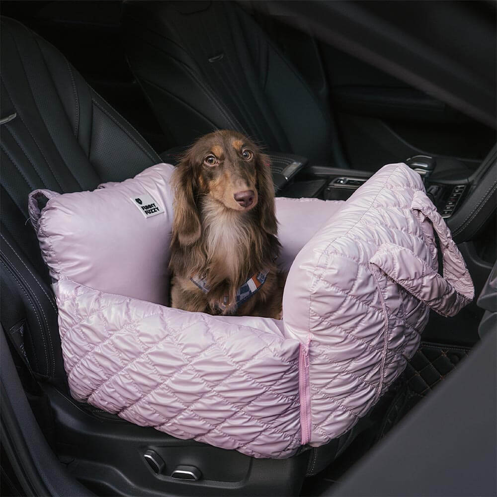 Lit rehausseur de siège d'auto matelassé pour chien Cloud Luxury