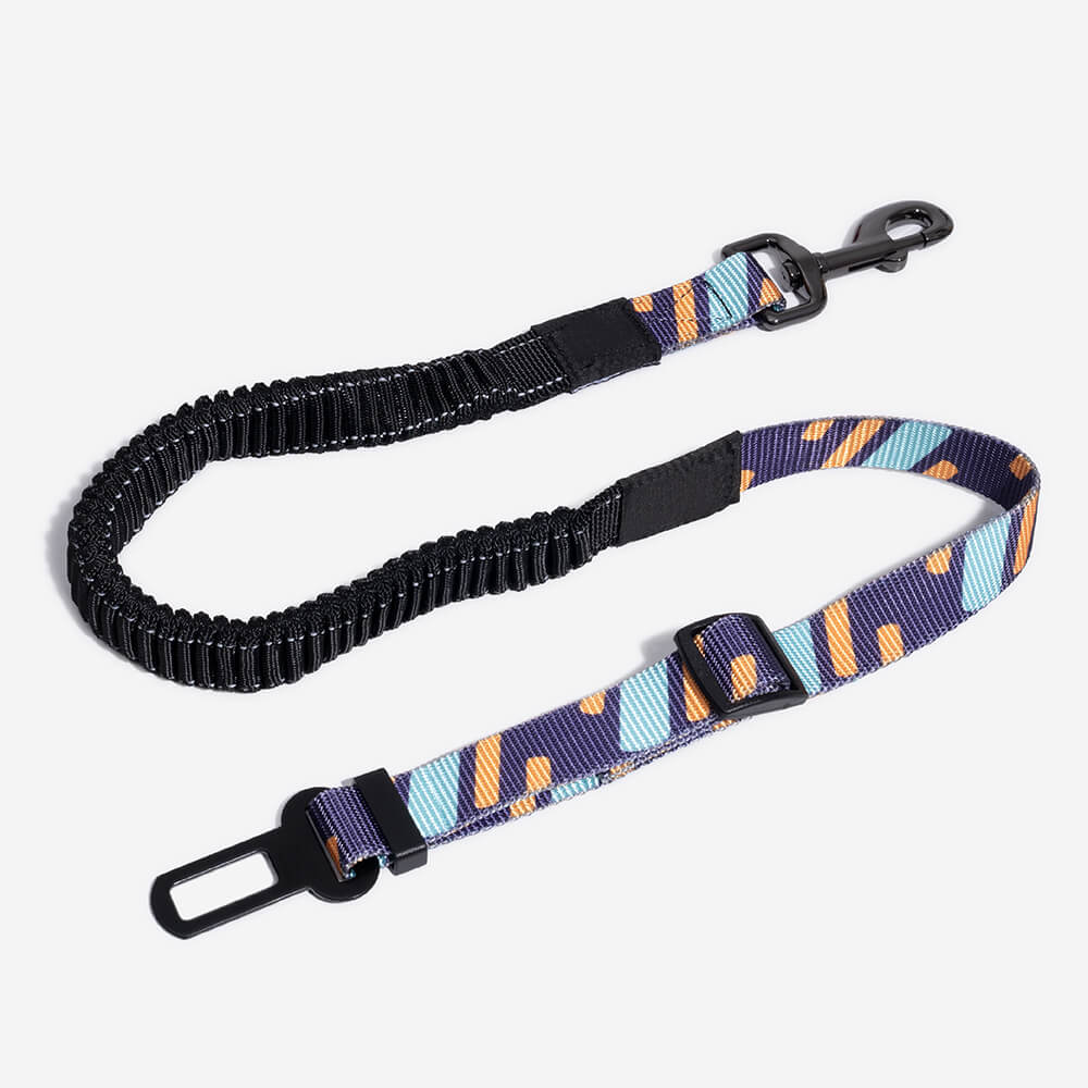 Accessori per cani colorati e regolabili, cintura di sicurezza per auto.