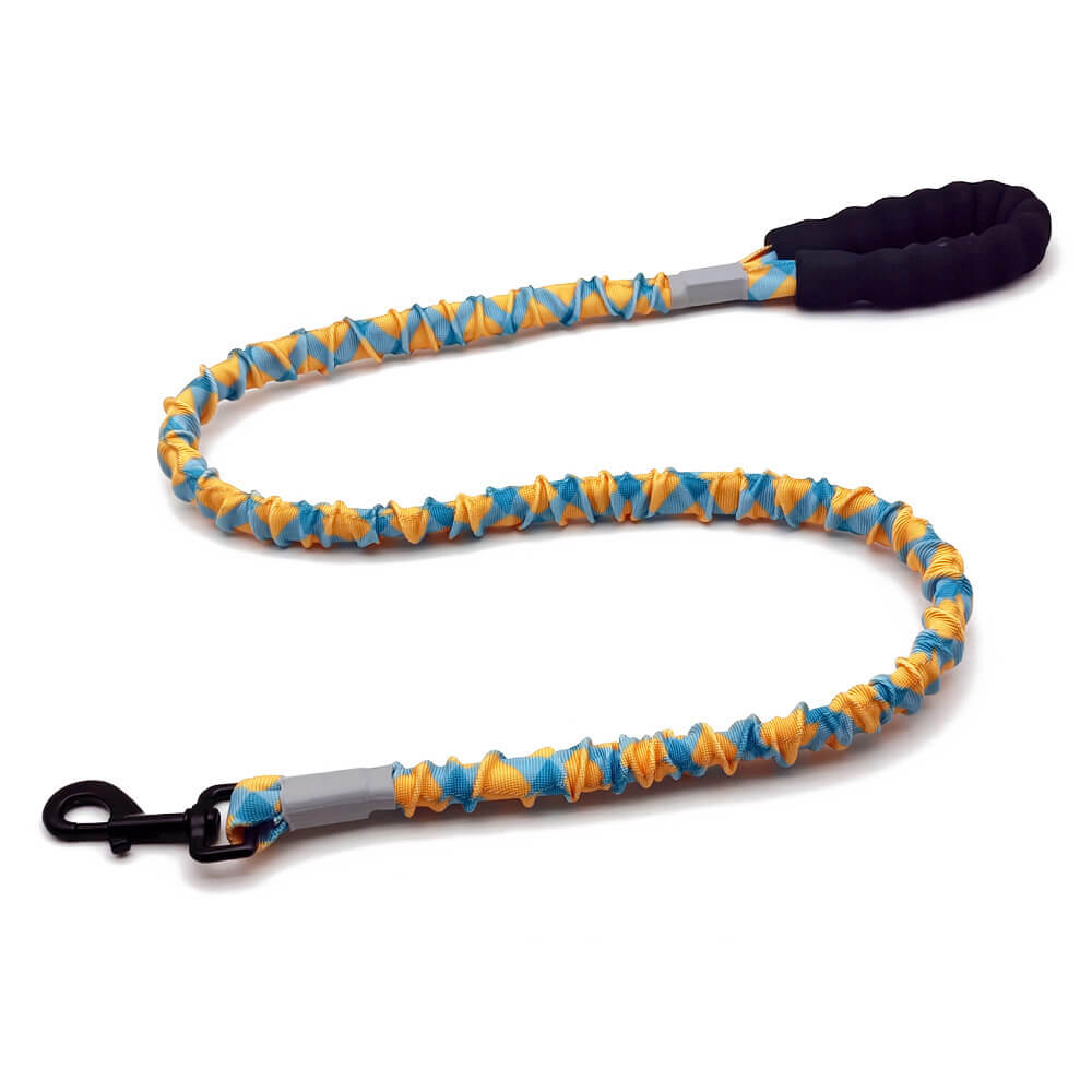 Guinzaglio e collare per cani di grandi dimensioni con corda di trazione colorata ad alta elasticità