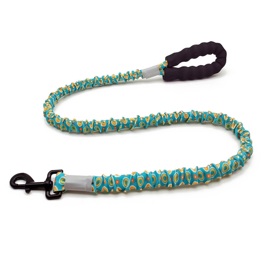 Guinzaglio e collare per cani di grandi dimensioni con corda di trazione colorata ad alta elasticità