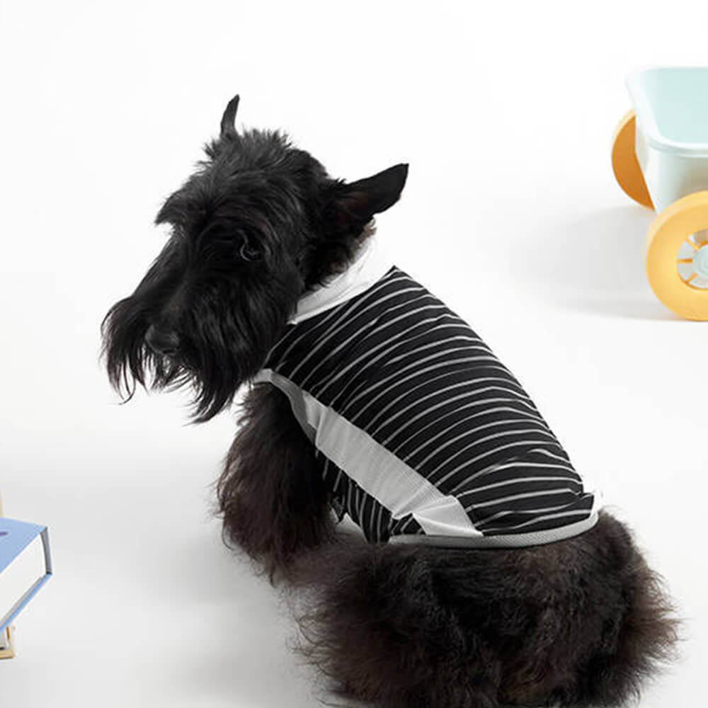 Cooling Ice Silk Striped Colored Breathable Dog Cooling Vest