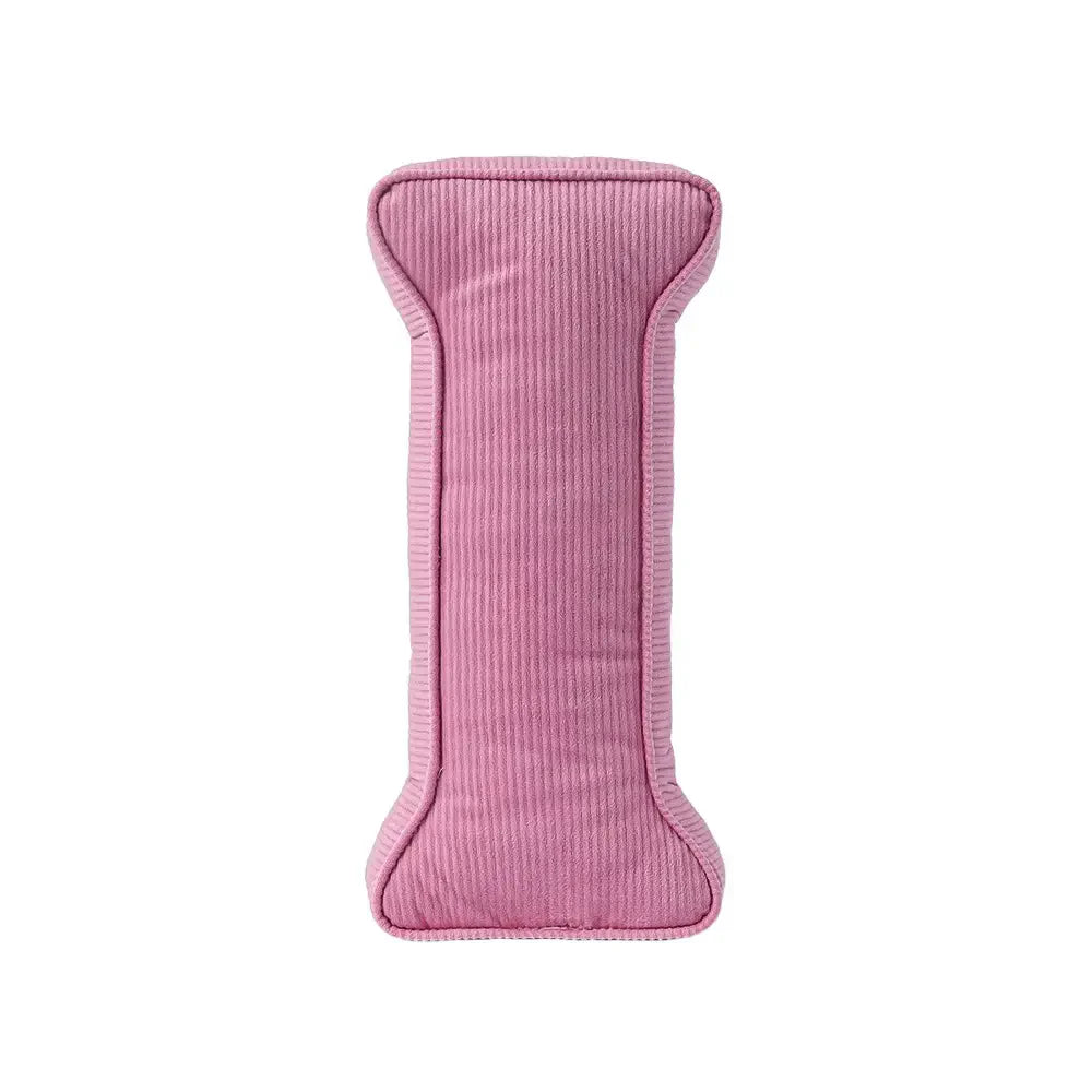Cuscino a forma di lettera in corduroy morbido e abbracciante