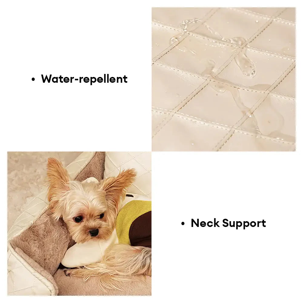 Letto quadrato per cani in pelle sintetica Cozy Diamond per cuccioli