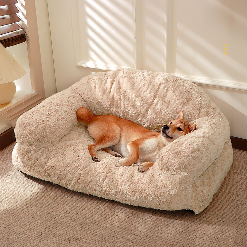 Letto per cani e gatti accogliente, con supporto completo, caldo, rimovibile e lavabile.