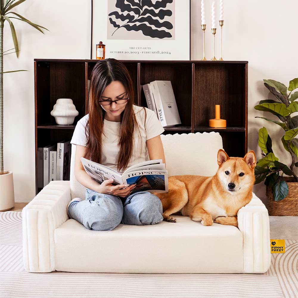 Letto ortopedico per umani e cani - espandibile e soffice.